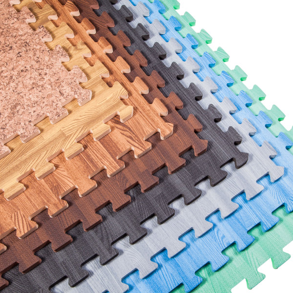 FlooringInc Premium Soft Wood 1/2'' Interlocking Foam Tiles Wayfair